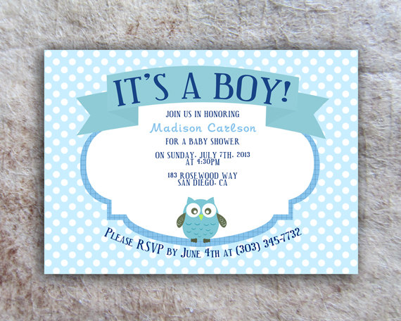 Printable Baby Shower Invitation - DIY